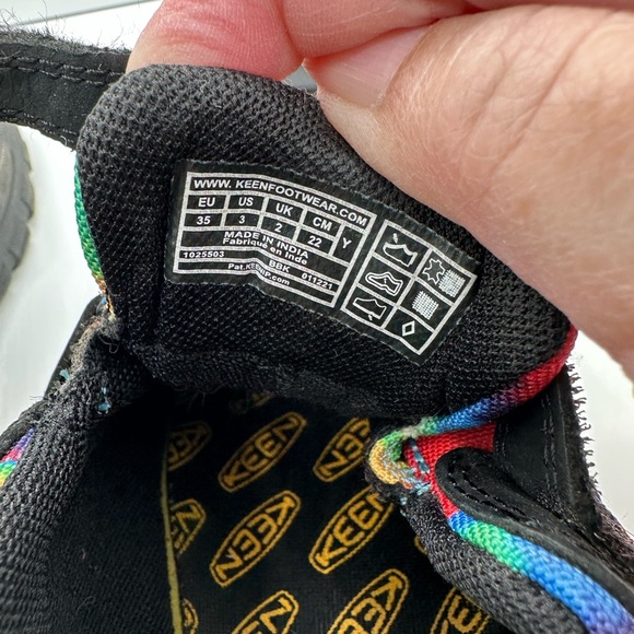 KEEN Newport H2 Black Tye Die Kids Water Shoes Size 3 - Picture 8 of 11